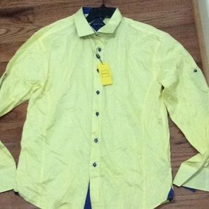 Yellow n blue dress long sleeve short